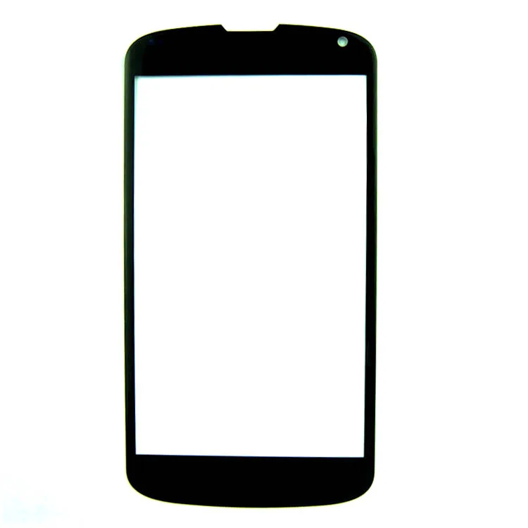 Черный Передний Внешний стеклянный объектив экран для LG Google Nexus 4 E960 Замена |