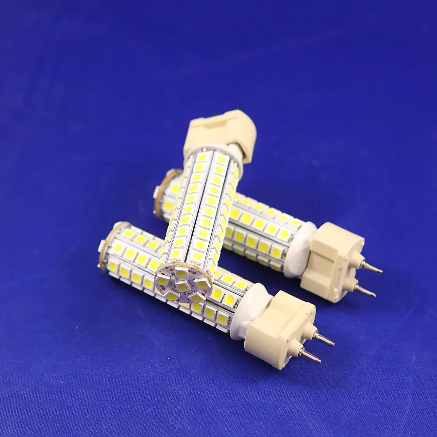 Бесплатная доставка 12 Вт светодиодный G12 лампа дневной белый AC85 265V 102 pcs Epistar SMD5050