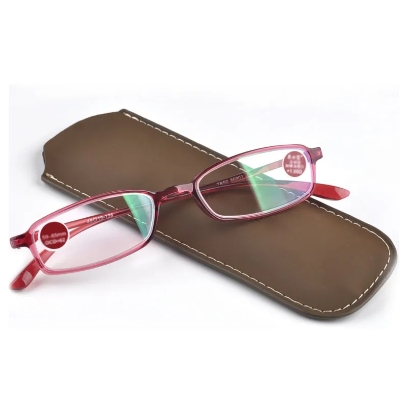 Для женщин мужские очки для чтения TR90 рамки супер светильник Асферические