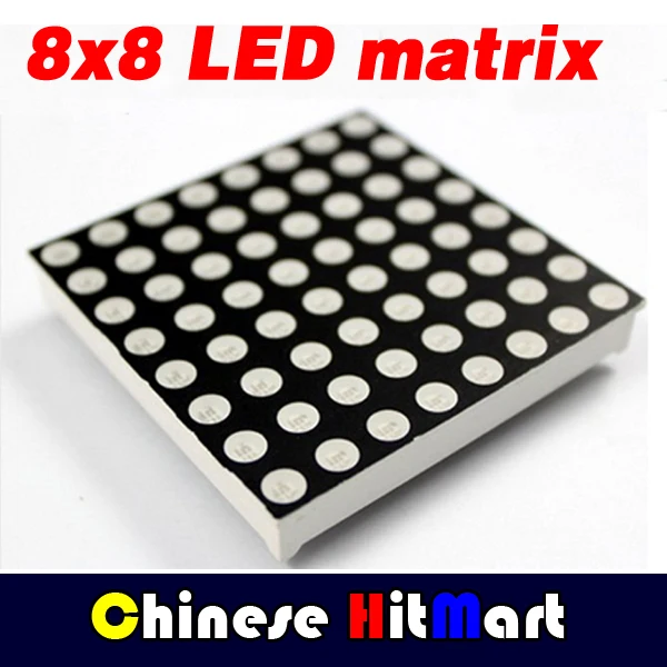 Светодиодный матричный дисплей 16pin 8x8 60x60 мм полноцветный RGB модуль общий анод для
