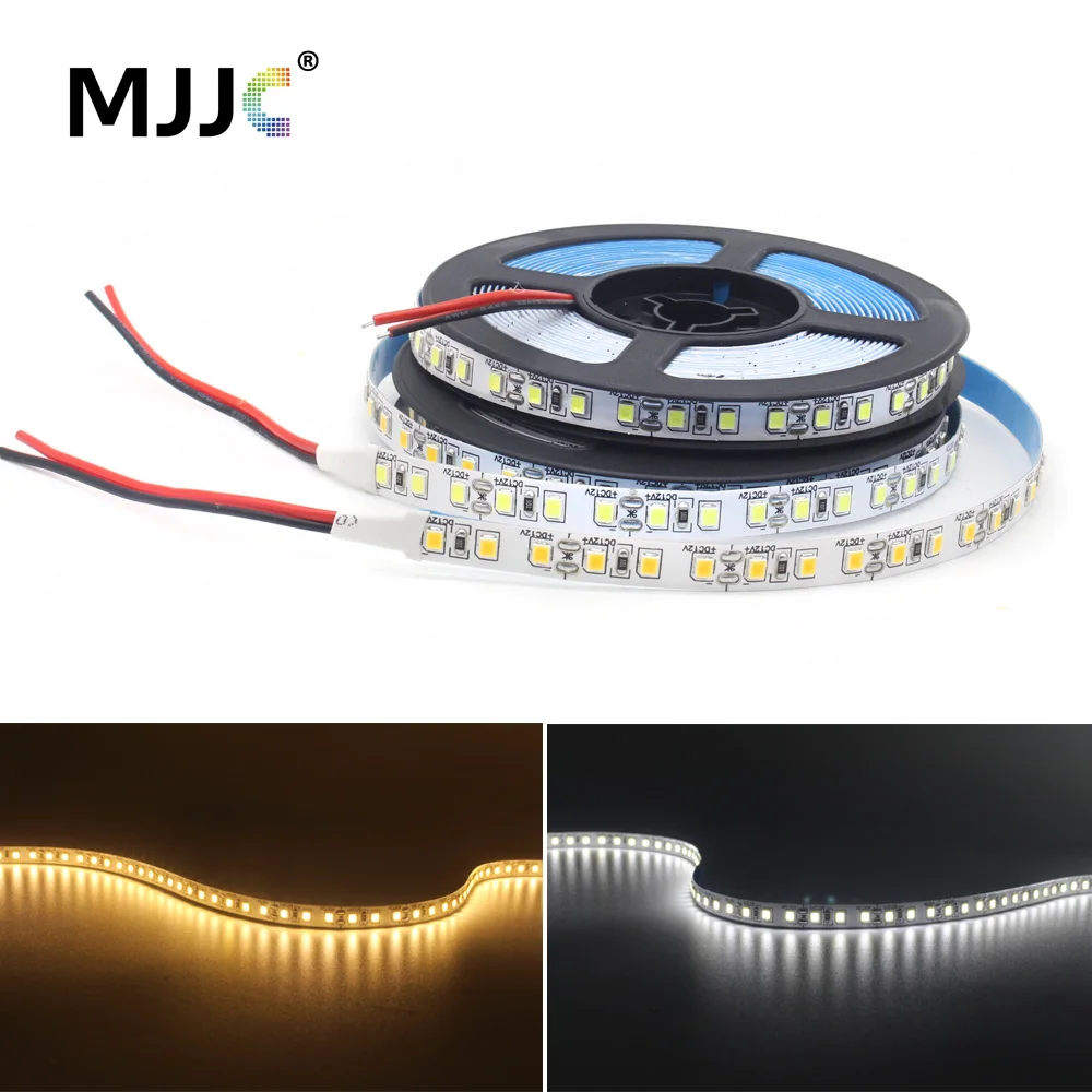 12 В Светодиодная лента 5 М 600 SMD 2835 6000K 3000K теплая белая полоса Гибкая лента свет 120 светодиодов м 8 мм Печатная плата не Водонепроницаемая светодиодная лента лампа