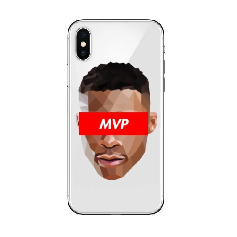 Милый модный чехол с изображением игроков NBA для iphone 6S 7 8 plus X XR MAX 5S SE прозрачный
