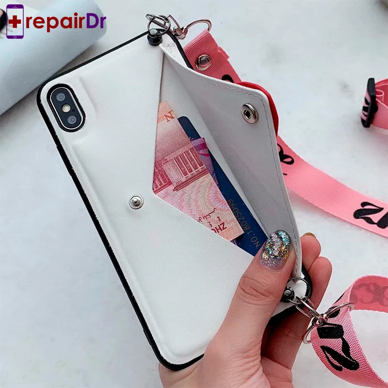 Чехол Кошелек для телефона iPhone XR XS MAX 7 8 Plus чехол из искусственной кожи с сердечком