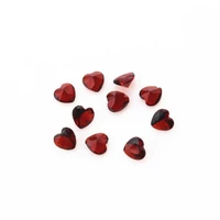 new arrival 120pcs january birthstone dark red crystal heart floating charms living glass memory lockets pendants diy jewelry