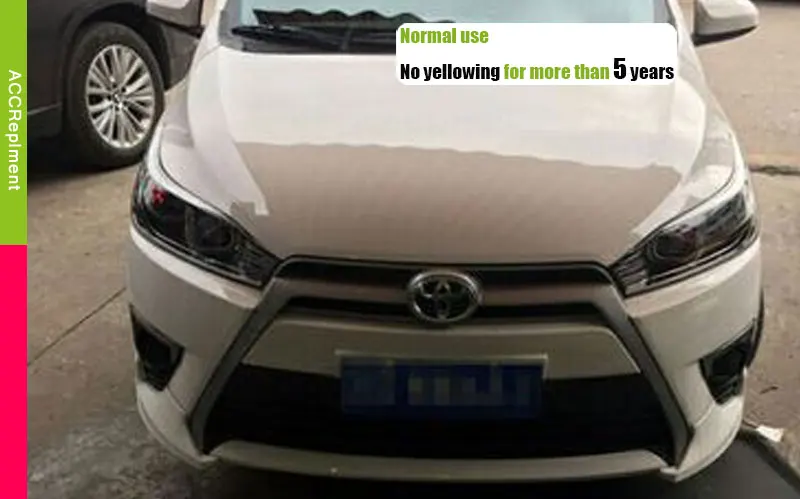 Auto Lighting Стиль светодиодный фара для Toyota YARiS L светодиодный фары- двойной U светодиодный drl H7 hid Би-ксеноновые линзы ближнего света