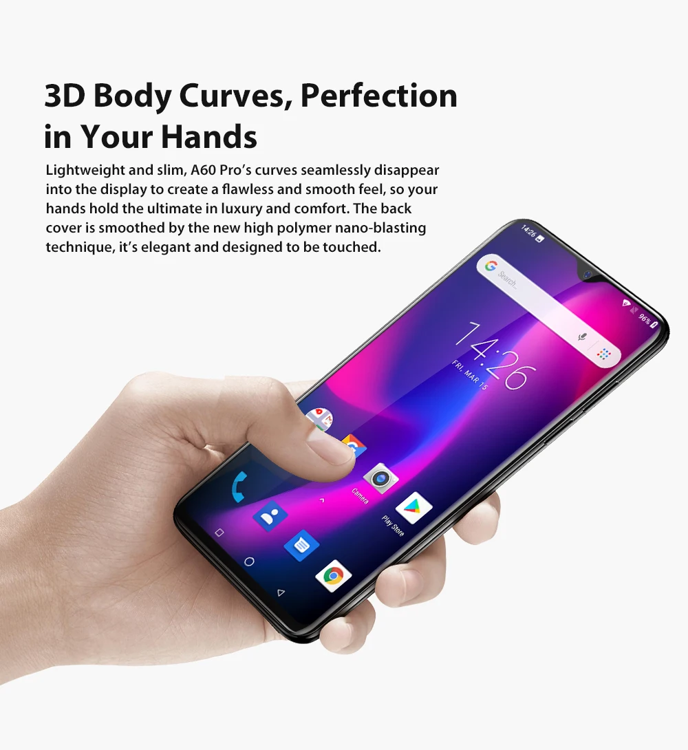 Blackview A60 6 1 дюймов в виде капли воды Экран мобильный телефон Android 8 13MP 16 GB сотовые