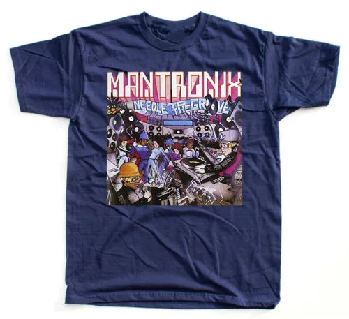 MANTRONIX Needle to the Groove T Shirt (черный темно синий фиолетовый синий) Fashion футболка с