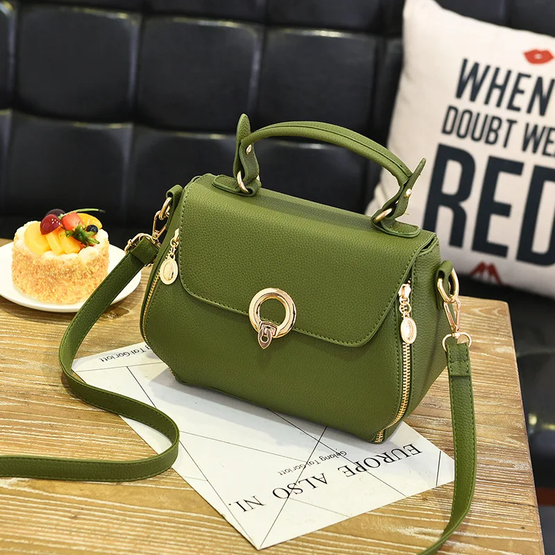 Women Bags Fashion Vintage Designer Messenger PU Leather Handbag High quality Casual Shoulder Top- Handle Totes Korean style | Багаж и
