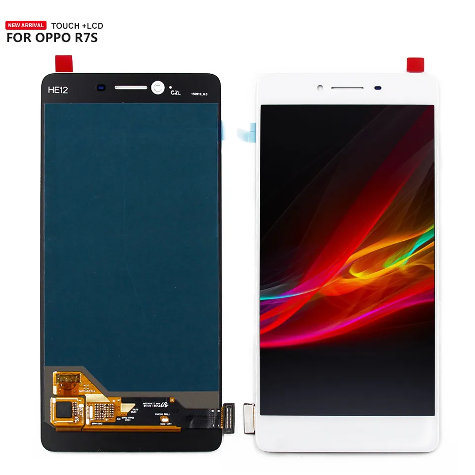 Для Oppo R7S ЖК дисплей сенсорный экран дигитайзер панель Стекло в сборе Замена +