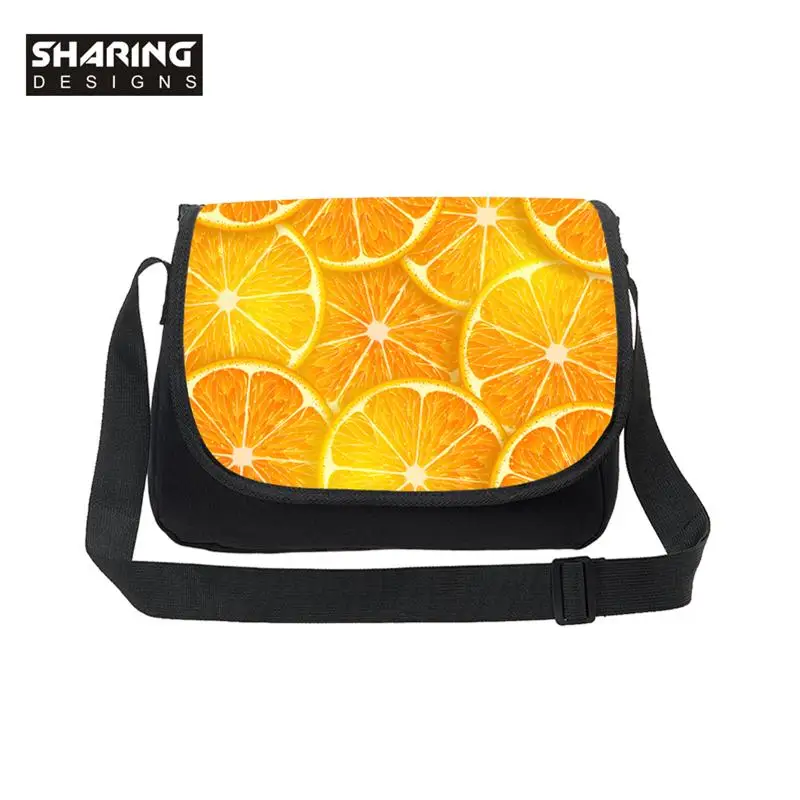 Модная сумка-мессенджер с изображением арбуза и фруктов забавная сумка для