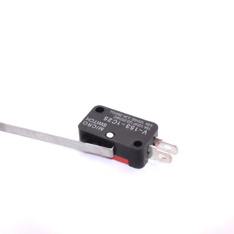10Pcs Long Straight Hinge Lever SPDT Micro Limit Switch V-153-1C25 |