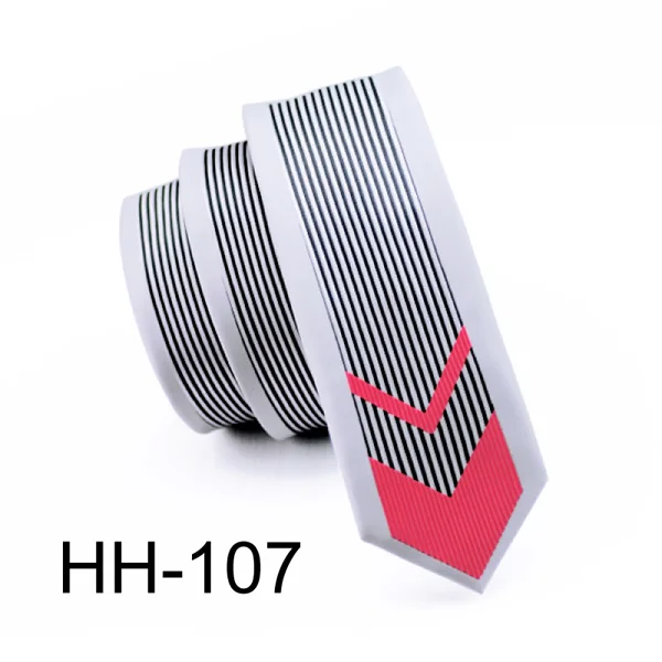 HH107 Новинка года, 20 стилей, модный тонкий галстук, узкие шелковые мужские галстуки Свадебный вечерний для жениха,, ширина 5,5/6 см - Цвет: HH107