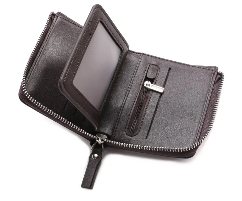 Мужской кошелек из искусственной кожи с держателем для карт короткий роскошный