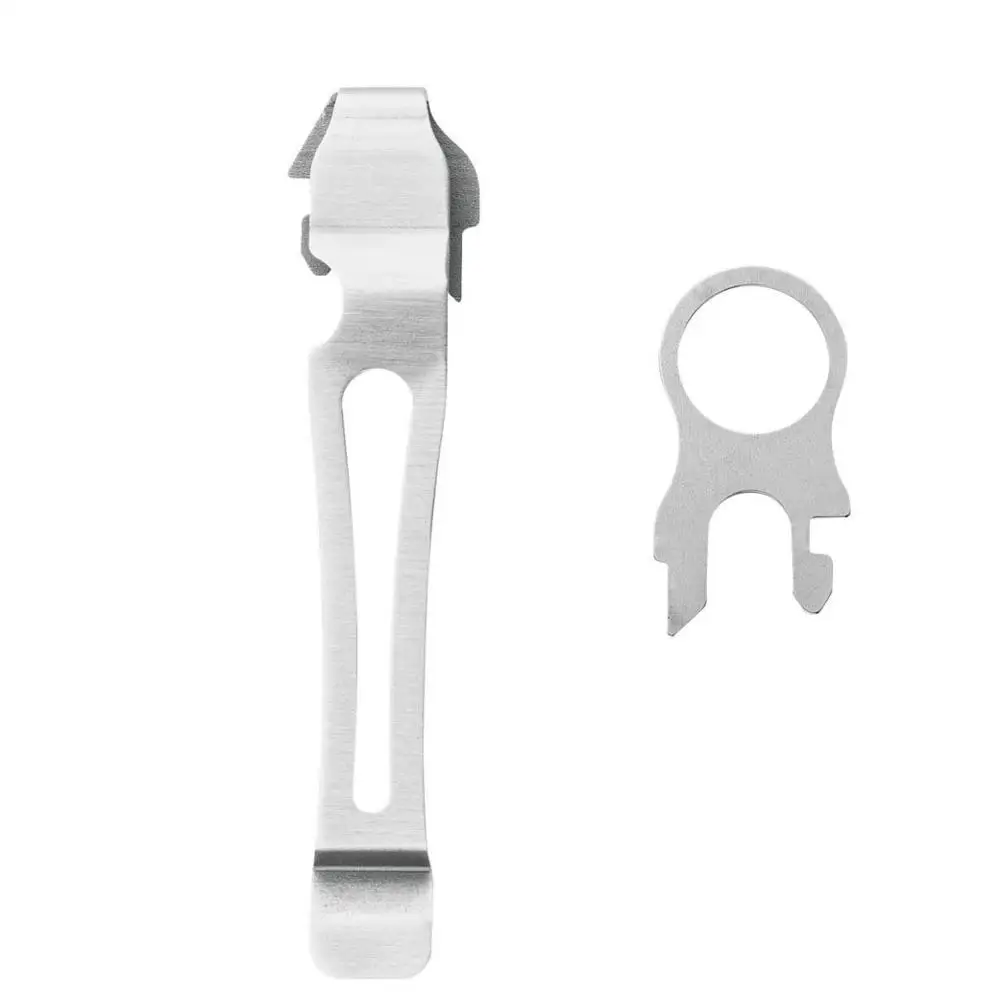 Leatherman Quick-Release Pocket Clip and Lanyard Ring Silver/Black