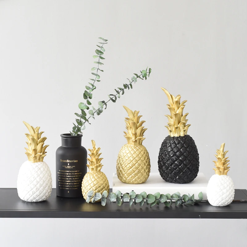 Скандинавский креативный смоляный Золотой ананас фруктовые поделки гостиная