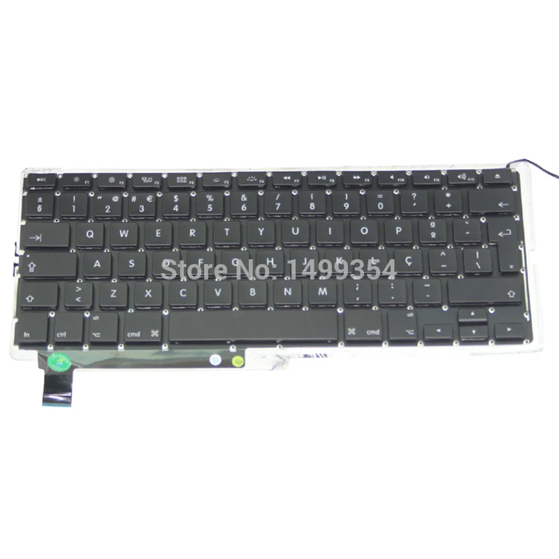 5 шт. Подлинная A1286 португальский клавиатура с подсветкой для Apple Macbook Pro 15 ''A1286