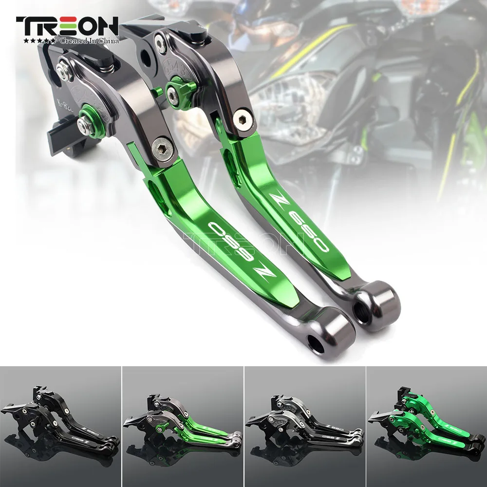 Алюминиевые Складные Выдвижные рычаги тормозной муфты CNC для Kawasaki Z650 Z 650 2017 2018 2019