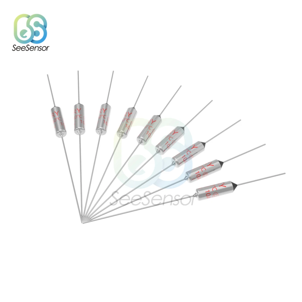 RY TF Thermal Fuse 10A 250V Temperature 60C 65C 85C 100C 105C 113C 120C 130C 152C 165C 167C 172C 185C 192C 210C 216C 240C 280C |