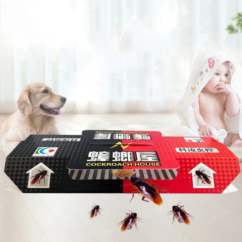 5pcs/set Toxic Effects Board Sticky Cockroach Roach Motel Traps Lure Imports Tablets Than Drug Safety | Дом и сад