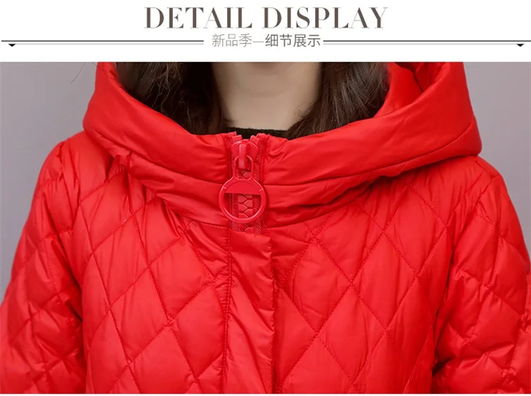 winter Women Snow White Down Coat Plus size Fashion jacket hoodie long Parkas warm Sweet Jackets Female winter coat clothes