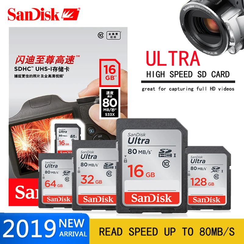 Оригинальный двойной флеш-накопитель SanDisk Ultra хит моды sd-карта 16 Гб оперативной
