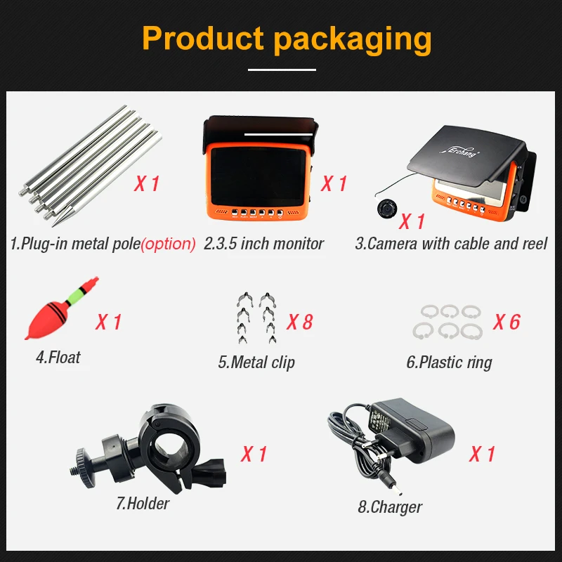 Видимый видео рыболокатор подводный лед рыболовная камера ИК Ночное Видение 4 3