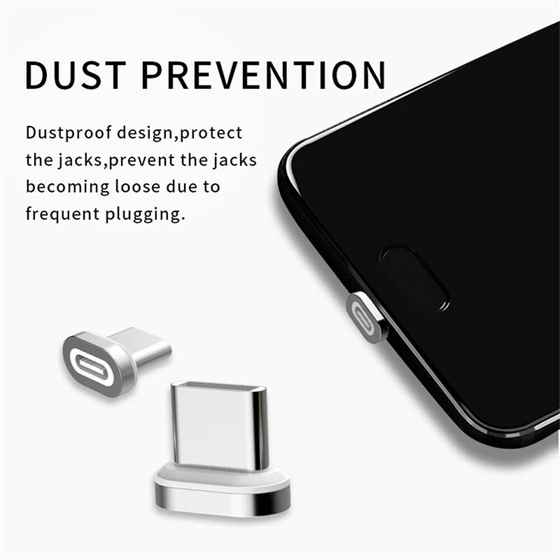 Портативный USB-C Магнитный адаптер типа C для huawei P30 Lite Pro разъем зарядки транфер пылезащитный Разъем для samsung Galaxy S10e