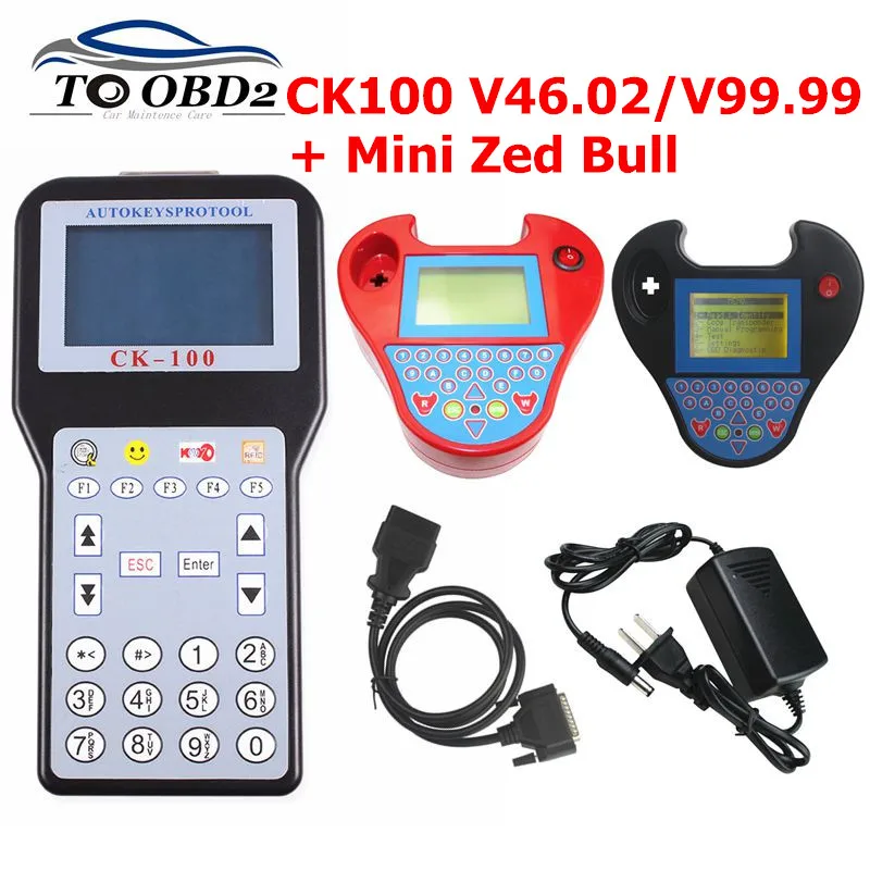 Новое поколение CK100 ключевой программист V46.02 V99.99 Мини zed bull CK 100 с 1024 жетонов