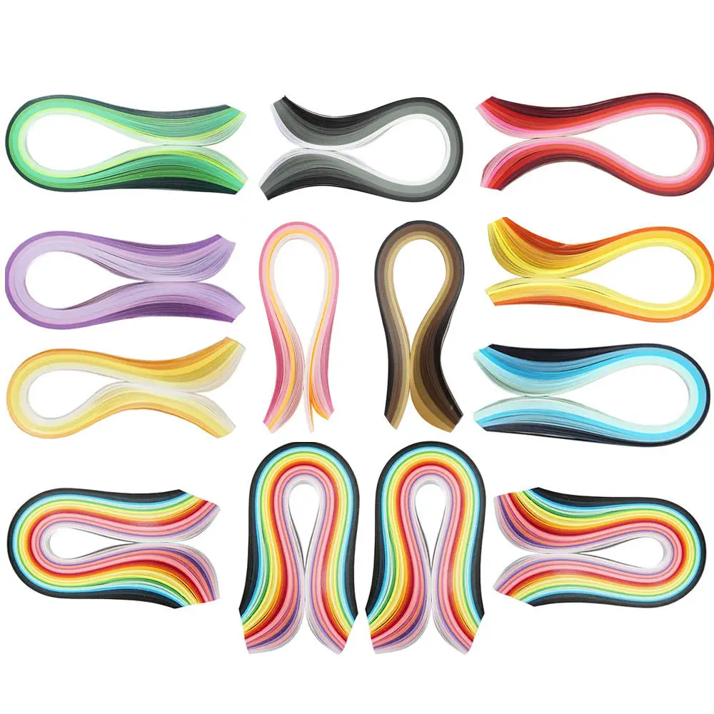 Квиллинг Бумага Наборы с Инструменты 1940 полосы Совета плесень щипцы тренер гребень DIY комплект с 16 различных Вышивка Крестом Картины делать рисунки