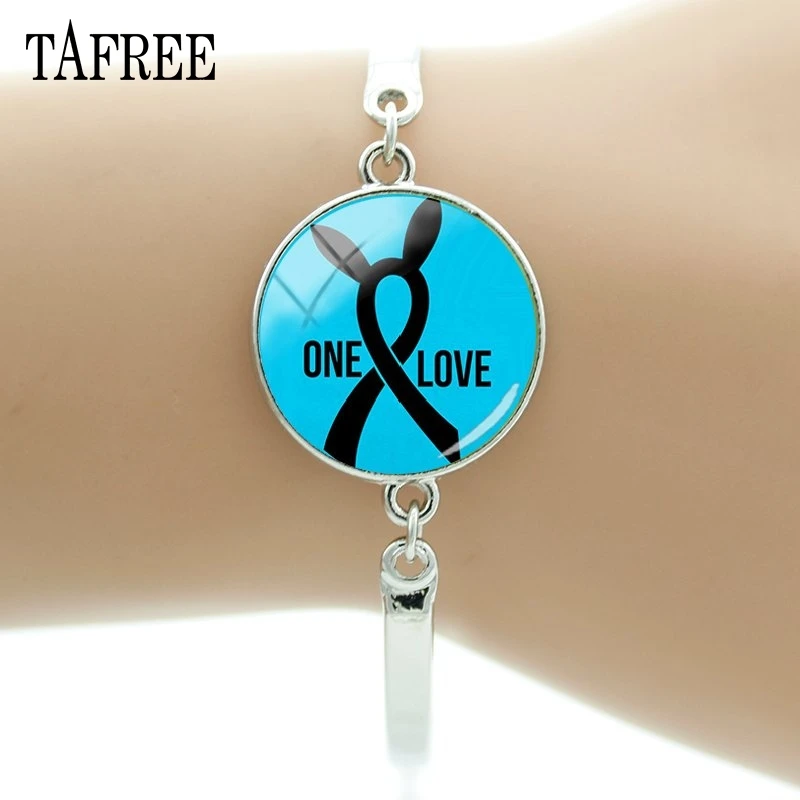 QF687 TAFREE Ariana Grande Bracelets For Women One Love Manchester Bangles Women Designer Jewelry Luxury Metal Bracelet Jewelry QF688 - Окраска металла: QF687