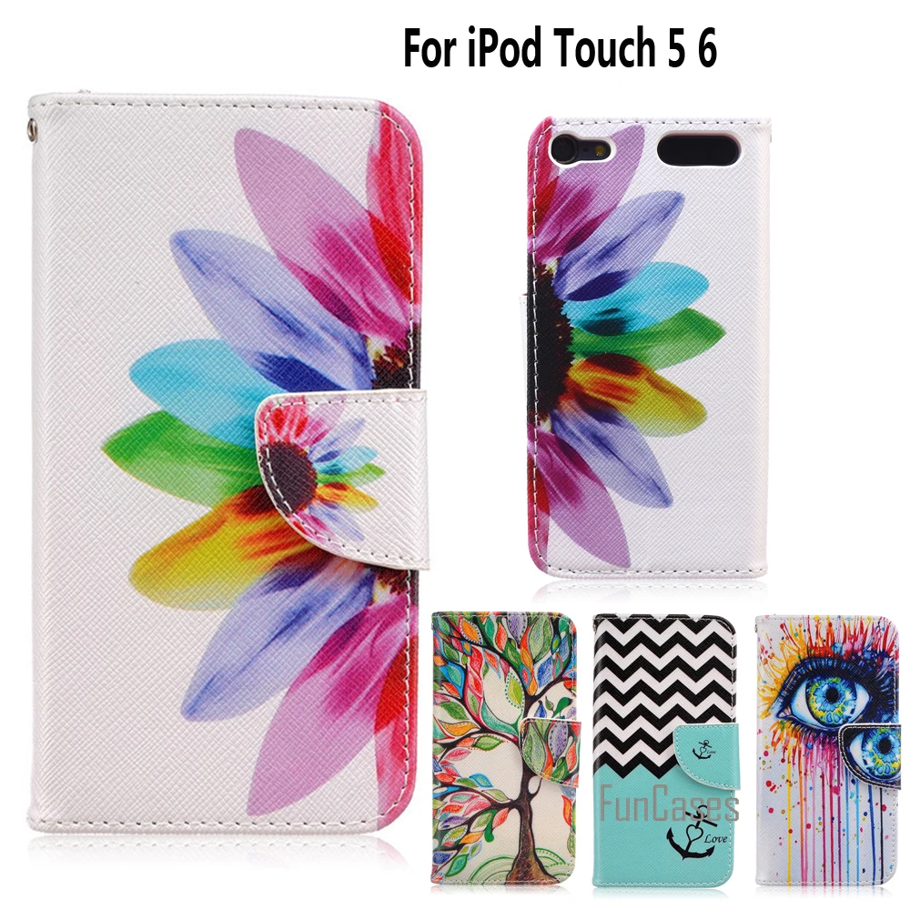 Чехол телефона для Fundas Ipod Touch 5 чехол Coque iPod 6 Touch6 + подставка держатель карты kryty shell