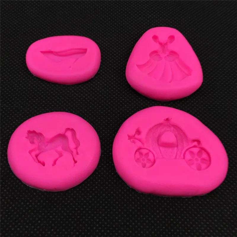 Принцесса Manan Дыня автомобиль каблуки силиконовые формы Золушка шоколадный