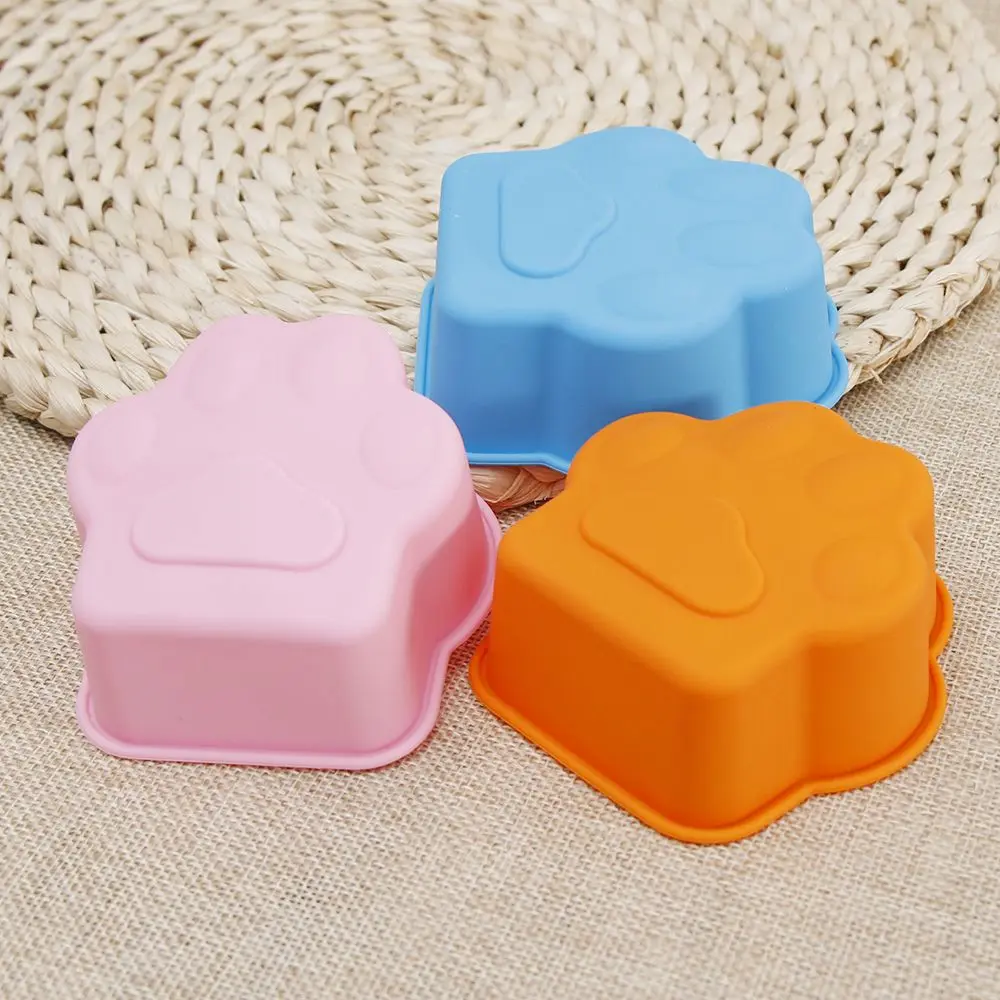 

KANNERT New Cat Paw Print Bakeware Silicone Mould Chocolate Cookie Candy Soap Resin Wax Mold Cake Decorating Tools Random Color