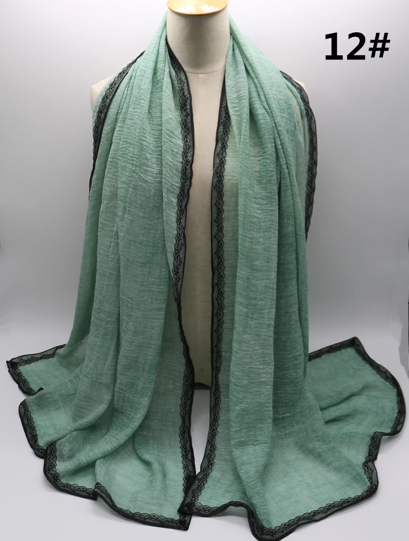 10 шт. женские шарфы и палантины с кружевом|fashion shawls|hijab scarfmaxi scarf |