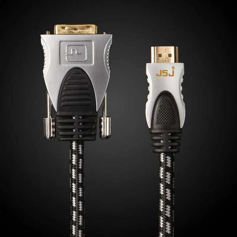 Кабель HDMI DVI Мужской 24 + 1 D адаптер позолоченный 1080P для HD HDTV ПК проектора PS4| |