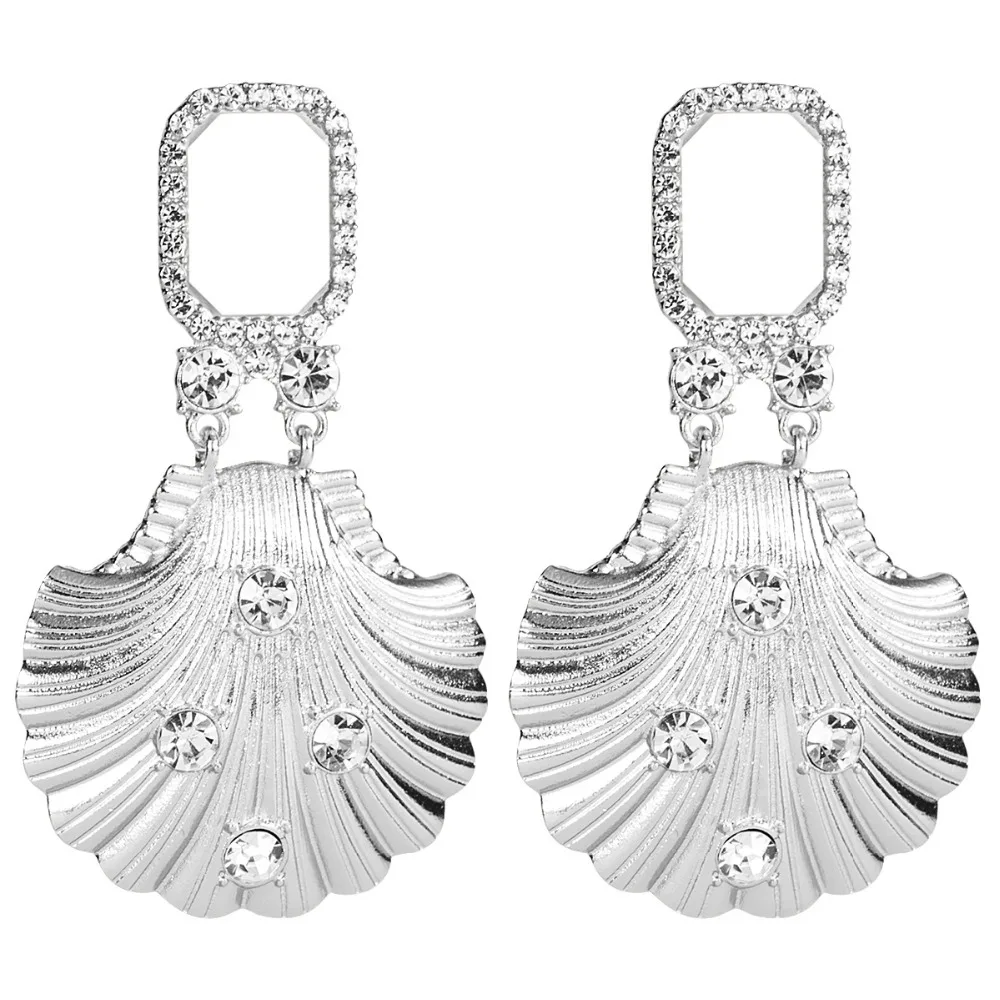 MuHan High-grade Euramerican Alloy Acrylic Earrings For Women Temperament Crystal Long Drop Jewelry Female Love Gift | Украшения и