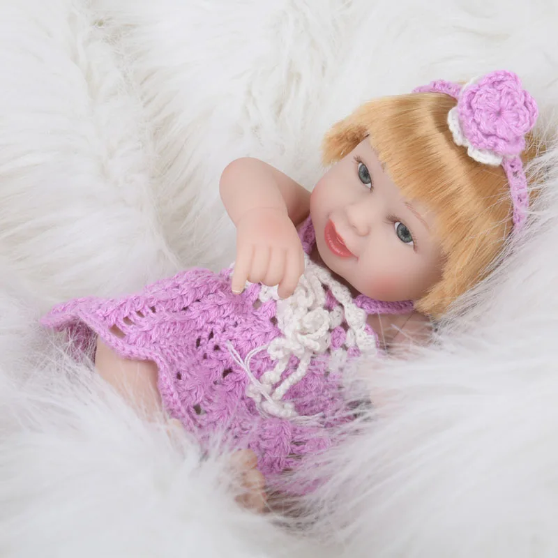 LEOOFU 28 см 11 дюймов reborn baby doll Детские Силиконовые куклы Моделирование Мягкие полный