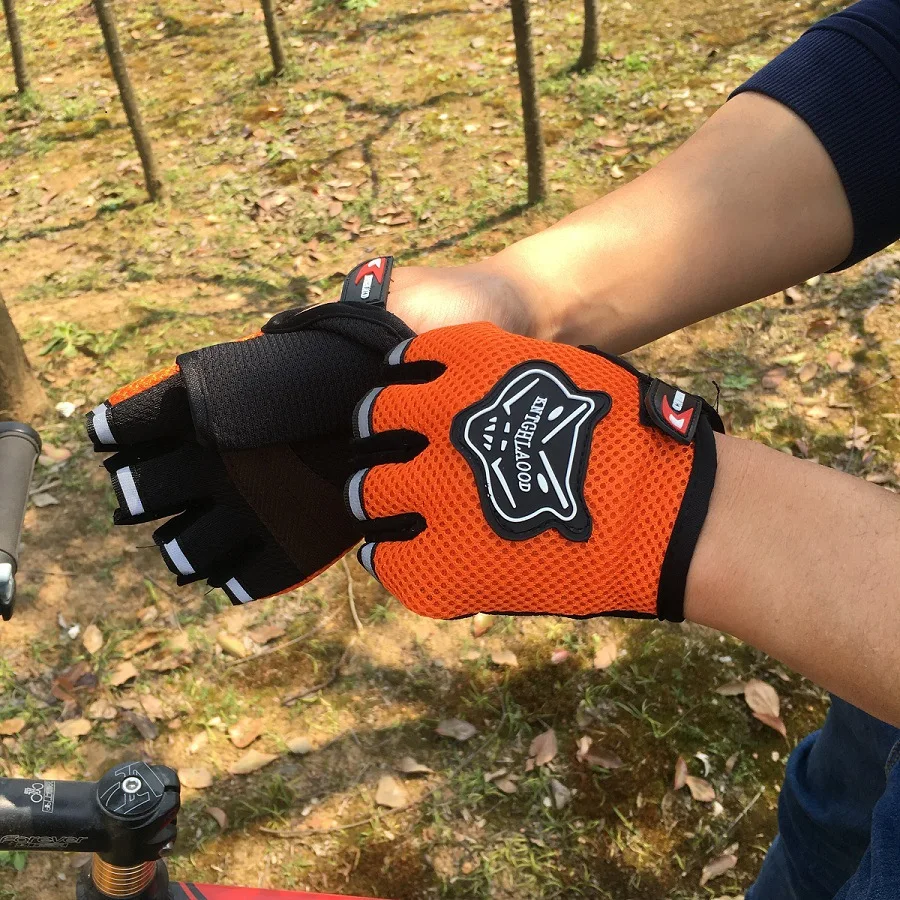 Waterproof Half-finger DesignOutdoor Men Bike Glove Outdoor Bicycle Cycling Sport Half Finger Gloves Mesh Breathable | Спорт и