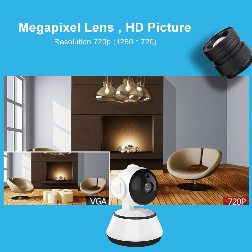 Wonsdar WI-FI IP Камера 720 P Беспроводная hd-камера видео дома видеонаблюдения сети 1MP инфракрасный ИК-радионяня P2P iCsee