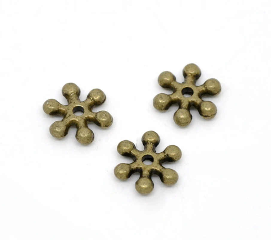 DoreenBeads 300 бронзовые бусины в форме снежинки 8x2 мм (B12770) yiwu|jewelry drop|jewelry dealjewelry cufflink |