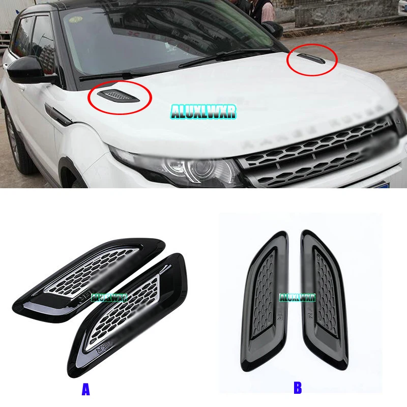 Черная Вытяжка с вентиляционным отверстием накладка на крыло для Land Rover Range Evoque