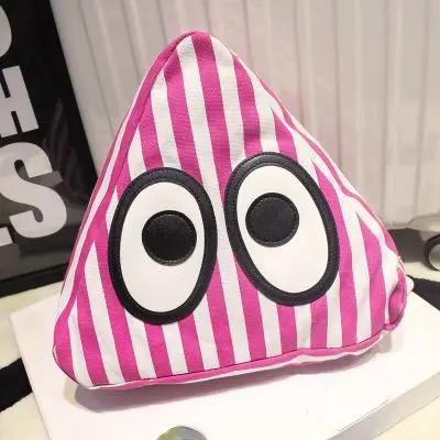 Милый женский школьный ранец в полоску для суши дорожная треугольная сумка