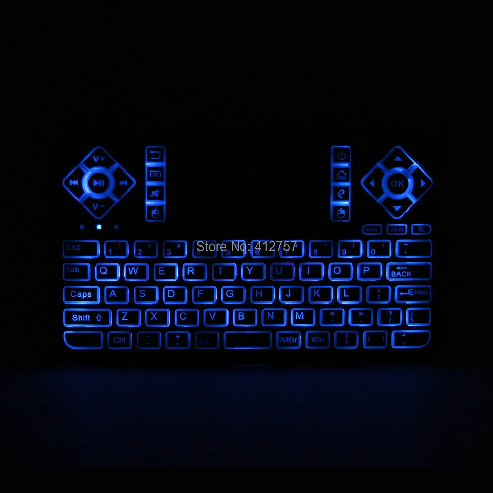 [100 шт.] Беспроводная мини клавиатура Q9 с RGB подсветкой 2 4 ГГц Воздушная мышь