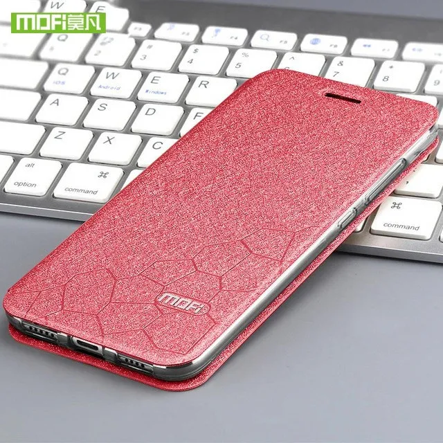 Red Чехол для Xiaomi mi Play чехол для телефона для Xiao mi Play чехол Mofi чехол из искусственной кожи силиконовый защитный роскошный - Цвет: Red
