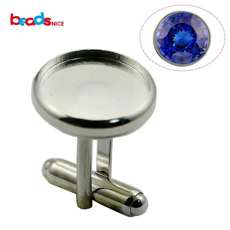 Beadsnice 925 silver French Personalized Cufflinks Blank Accessories for Mens ID30947 | Украшения и аксессуары