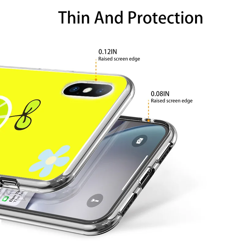 Прозрачный чехол USLION с фруктами для iPhone X XS XR Xs Max мягкий из ТПУ мультяшными