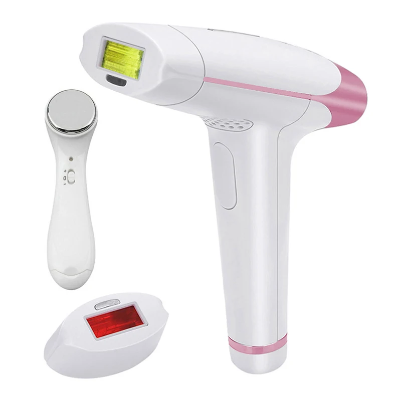 T009PRO-Massager Lescolton 2in1 IPL лазерная эпиляция машина лазерная эпиляция Эпилятор постоянный бикини триммер электрический depilador лазерный - Цвет: T009PRO-Massager