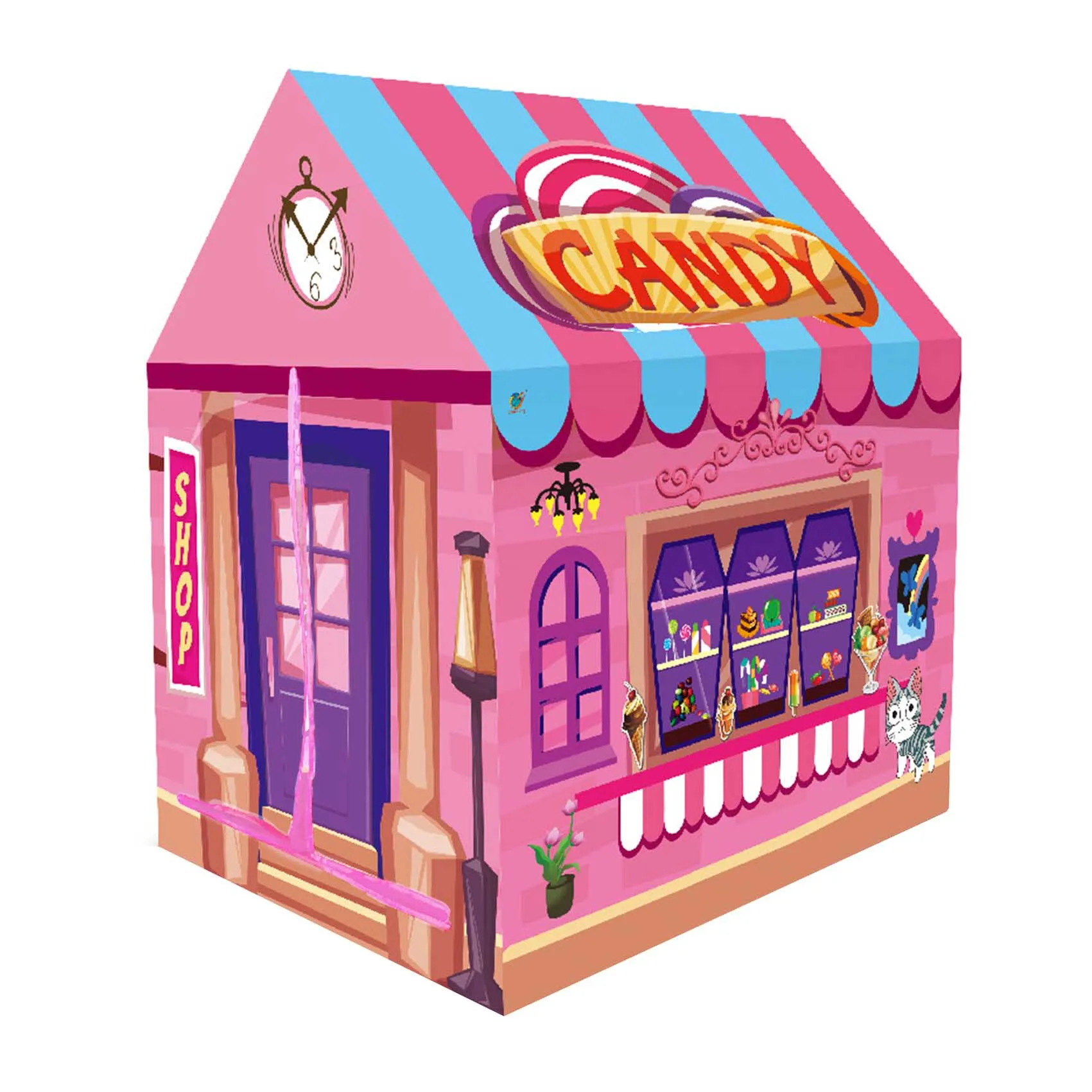 Большая палатка игрушечная Playhouse крытый и открытый сад Складная Pop Up астронавт в космосе играют палатка для детей - Цвет: A999-236
