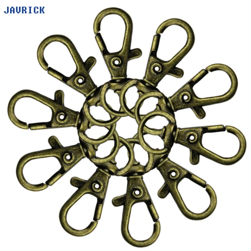 JAVRICK новинка 10 шт. застежка поворотный триггерный зажим застежки крючки кольцо