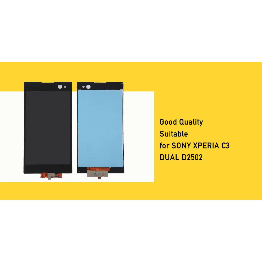 Замена ЖК экрана для Sony Xperia C3 экран дисплея Dual D2502 D2533 S55U S55T|Экраны мобильных